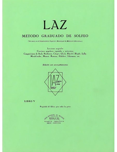 Laz metodo de solfeo 5º acompanamiento